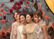 董璇婚宴和佟丽娅合照